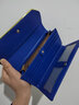 班亚奴（banyanu）钱包女长款三折2025新款女士皮夹时尚真皮大容量多卡位品牌钱夹 蓝色-防盗刷 实拍图