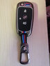 别克钥匙包昂科威汽车钥匙壳昂科旗昂科拉GX微蓝6\/7君威朗君越凯越GL6扣GL8钥匙包套男 别克智能A款三键尾箱【哑光枪】+【挂扣】 . 实拍图