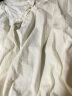 茵曼甜美女春季新款新中式国潮盘扣灯笼袖国风梭织提花衬衫 米白色 S 实拍图
