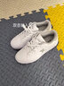 特步（XTEP）女鞋板鞋女2025新款秋冬季皮面滑板鞋休闲运动鞋平底板鞋小白鞋女 白浅灰 37 实拍图