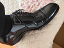 THOM WILLS商务正装皮鞋男牛皮手工三接头真皮英伦牛津鞋七夕礼物新郎婚鞋 黑色亮皮+皮底款B034-H1 38 /6码 实拍图