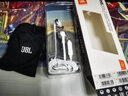 JBL T205耳机半入耳式重低音苹果小米手机通用男女生运动线控带麦可通话 银色 实拍图