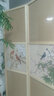 祥朗半透实木布艺屏风隔断时尚现代简约中式折屏座屏玄关客厅卧室餐厅书房酒店宾馆屏风帘隔断帘乔其纱屏风 屏风底座一个（需比屏风扇数多一个） 实拍图