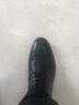 奥康官方男鞋 男士时尚英伦时尚商务正装皮鞋真皮舒适布洛克鞋婚鞋 黑色 39 245mm 实拍图