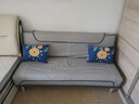 品上凯迪斯 现代简约多功能沙发床两用可折叠沙发床客厅沙发小户型懒人沙发 科技布炫彩【蓝-灰】 【炫彩乳胶款】1.5米长2扶手2腰枕 实拍图