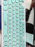 雷迪凯  机械手感键盘可爱女生 键盘鼠标有线套装 台式笔记本电脑办公键鼠套装 USB复古朋克键盘 单键盘薄荷绿 实拍图