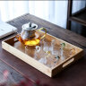 瓷牌茗茶具（cipaiming teaset） 透明玻璃茶具整套套装家用功夫茶壶茶杯会客泡茶器 金色把《八骏壶》6个金把杯 实拍图