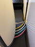 PANDUIT 泛达超六类细网线CAT6A类跳线家用电脑宽带POE监控万兆高速成品线 典雅黄 3米 实拍图