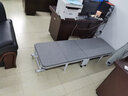 乔兹洛折叠床办公室硬板单人床家用加宽午睡躺椅成人四折午休医院陪护床 【科技布+乳胶】黑-190*80cm 实拍图