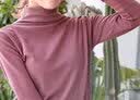 南极人女士保暖内衣女低领打底衫羊绒蚕丝秋冬季美体无痕秋衣秋裤套装 黑色 XL  【适合120-135斤】 实拍图