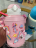 杯具熊（BEDDYBEAR）儿童保温杯带吸管四盖三用儿童水杯DIY杯套学生杯子630ML登月兔 实拍图