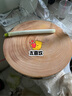 陳州 银杏木砧板实木菜板整木家用案板泰兴白果树菜板原木刀板圆菜墩 【30*5cm】去皮纯圆 小板 实拍图