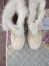 枫芸阁 马丁靴女2025冬季女靴棉鞋女学生韩版女鞋加绒加厚保暖雪地靴女 213米色加绒(偏小一码) 36 (230mm) 实拍图