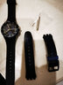 KHZ手表配件Swatch斯沃琪表带20MM硅胶适用于SUSB401SUSW402SUSN400 黑色 实拍图