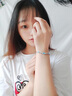 【定制刻字】欧芙丽999足银天使之翼手链女银饰学生手饰时尚饰品七夕情人节生日礼物送女友 圣菲奥拉蓝锆（七仓配送/当次日达） 实拍图