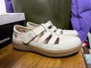 暇步士（Hush Puppies）凉鞋女士包头软底罗马休闲沙滩鞋B5J04BK2 白色 37 实拍图