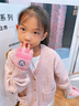 牧萌儿童手套男童女童秋冬季翻盖手套保暖小学生半指写字可爱毛线手套 粉色兔子【半指-翻盖两用】 2-9岁宝宝【高弹力】 实拍图