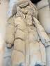 茵曼（INMAN）2025冬季女装新款羽绒服女高充绒量石墨烯三防鹅绒九江保暖外套 灰绿色 -18348244C S 154-160cm /91-100斤 实拍图