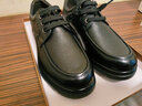 骆驼（CAMEL）商务正装皮鞋舒适减震休闲系带爸爸鞋 A932211810 黑色 39 实拍图