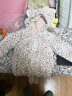 戴维贝拉（DAVE＆BELLA）冬季装女童加绒加厚保暖外套 宝宝夹棉豹纹外衣 粉色豹纹 100cm（4Y(建议身高95-105cm）） 实拍图