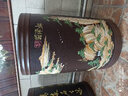 玖晟祥 宜兴紫砂茶叶罐大号储茶罐普洱茶饼储存罐密封茶缸紫砂罐茶叶桶 60饼 竹节泥绘 黑山水 实拍图