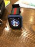 iSeriseWatch苹果手表apple watch9古奇尼龙皮质拼色s10代表带iwatch8时尚创意腕带 黑配绿 42MM(1-3代)配壳膜 实拍图