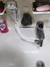 元媛 卫浴室开关配件冷热水龙头转换接头外接花洒增压小喷头洗头套装洗脸盆池卫生间手持改装加长延伸器通用 网红抖音同款洗澡洗手间喷洒弹簧软管免钉支架座套装 实拍图