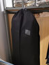 梦纳思 衣服防尘罩 加厚衣服套防尘袋衣罩防尘套大衣西服罩挂衣收纳袋 经典黑 大号（60*128cm） 实拍图
