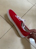 VANS范斯官方 经典款Authentic正红色经典个性帆布鞋低帮 红色 41 实拍图