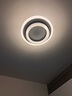 世尊 LED过道灯走廊灯现代简约入户灯门厅灯玄关灯衣帽间吸顶灯阳台灯 黑色圆形【暖光】明装 实拍图