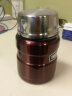 膳魔师（THERMOS）焖烧杯保温饭盒保温杯大肚杯女带勺子真空焖烧罐SK-3000 咖色 470ml 实拍图