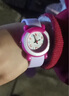 名瑞儿童手表女孩石英表学生手表防水夜光指针环保表带男孩男童表 紫玫红宝宝款 实拍图