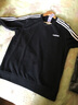 阿迪达斯 （adidas）卫衣男装 2025秋季新款运动跑步健身潮流时尚休闲保暖针织套头衫 黑色毛圈/经典款/主推 3XL 实拍图