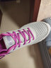 轩途诗新款春季网面透气女鞋运动鞋女韩版跑步鞋平底圆头旅游鞋妈妈波鞋 紫色959 38 实拍图