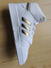 adidas DROP STEP XL休闲中帮篮球运动板鞋男女阿迪达斯三叶草   白/金/金黄色/一号黑   40 实拍图