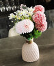 凉笙 粉色清雅仿真花艺套装欧式假花干花束客厅餐桌电视柜摆件家居装饰 粉色花束+粉色花瓶 实拍图