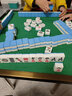 盛玉 棋牌室四口机麻将机专用自动麻将牌正磁中号 一级46mm大号 机麻46 蓝/绿 144张 实拍图