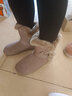 奥古狮登雪地靴女冬季新款棉鞋女加绒加厚大头面包短靴时尚百搭毛毛棉靴 914004奶茶色【筒高17cm】 38 实拍图