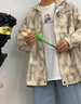 鲁宾克 灯芯绒外套男春季潮牌美式复古棒球服男生夹克宽松情侣棒球服男 卡其色 2XL（140-155斤） 实拍图