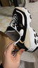 斯凯奇（Skechers）熊猫鞋黑白金休闲运动厚底增高经典复古季66666228 男款/黑色/金色/BKGD 40 实拍图
