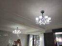 韵钰 欧式客厅吊灯大气家用法式餐厅吊灯轻奢水晶卧室灯具陶瓷吊灯 18头-配全光谱三色光源 实拍图