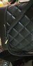 稻草人女包新款小香风牛皮菱格包时尚休闲单肩斜挎女士包包 黑色 实拍图