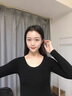 KJ女士保暖内衣套装薄款美体修身性感秋衣秋裤套装线衣线裤 23003粉色(衣+裤) 均码 实拍图