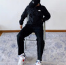 北面（The North Face）冲锋衣男款单层春夏新款外套户外登山服防风夹克 4H0/宇宙黑 L /175 实拍图