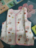 欢喜小熊 宝宝马甲春秋夹棉薄款保暖外穿护后背心马夹坎肩婴儿衣服新生儿 小象 粉 90 (建议18-24月身高80-90cm) 实拍图