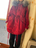 妍莉芬派克服女2025年新款冬季加绒女装外套中长款羽棉袄绒服女棉衣棉服 红色 S 建议118斤以下 实拍图