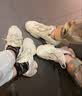 SHENHE老爹鞋男莆田500椰子鞋新款鞋子男厚底男女情侣休闲男鞋运动潮鞋 灰白色【麂皮纯源顶品】 43 偏小 选大一码 实拍图