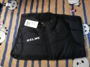 KELME /卡尔美秋冬运动棉衣男足球训练马甲休闲保暖防寒背心无袖棉袄 黑色 M 实拍图