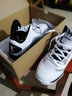 乔丹篮球鞋男鞋秋冬季皮面轻便减震防滑耐磨运动鞋青少年潮流球鞋男 乔丹白/黑色 40 实拍图