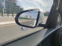 迪加伦 汽车后视镜小圆镜 前后轮盲区轮胎镜倒车镜子360度可调高清辅助反光盲区  正驾驶-白色单个装 实拍图
